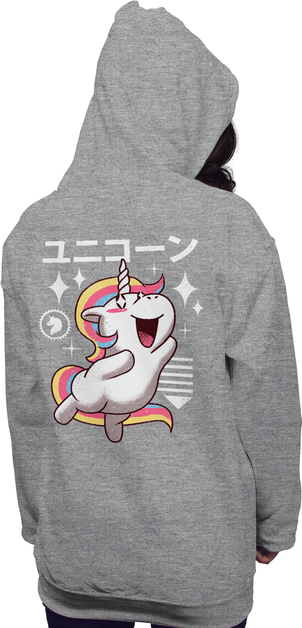 Kawaii Unicorn - Shirt (650x650), Png Download