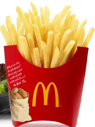 In 1967, Simplot And Mcdonald's - Mcdonalds Fries (304x405), Png Download