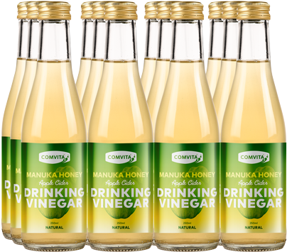 Apple Cider Drinking Vinegar 12 Pack - Manuka Honey Drinking Vinegar Apple Cider (420x480), Png Download