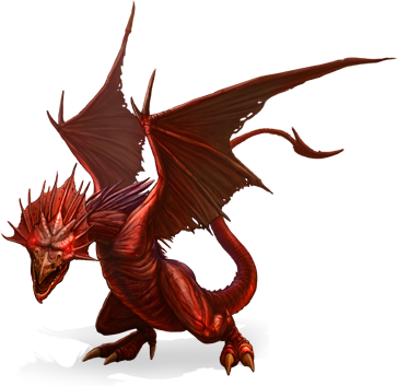 Wyvern Red (363x353), Png Download