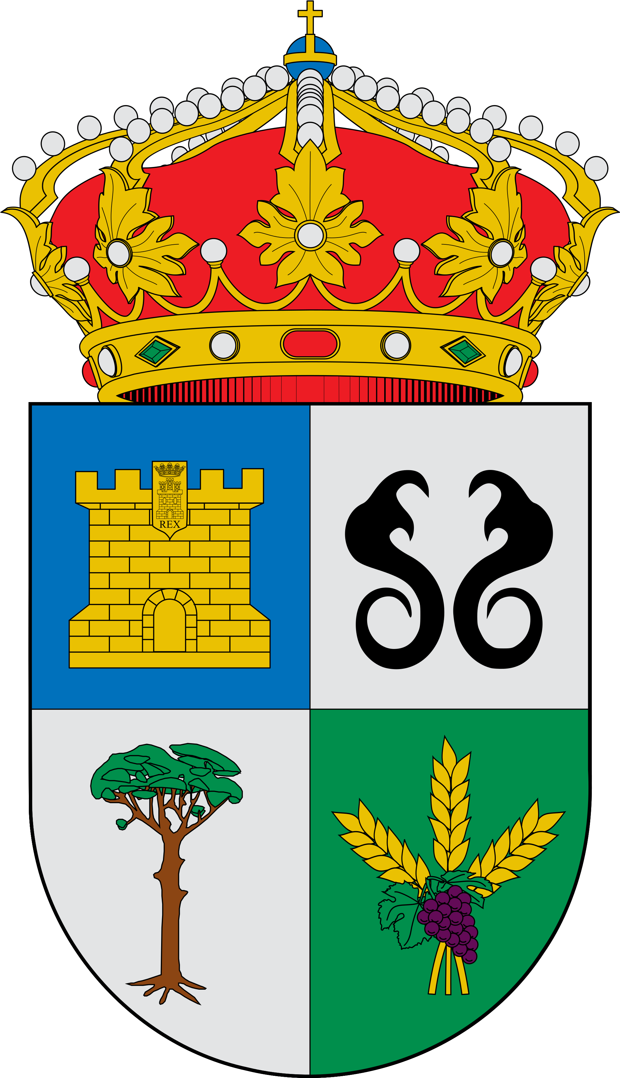 Open - Escudo Prado Del Rey (2000x3491), Png Download