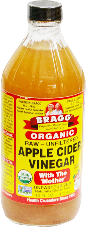 Bragg Apple Cider Vinegar Organic 473 Ml - Bragg Apple Cider Vinegar, 473 Ml (1000x1000), Png Download