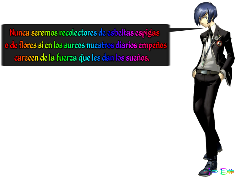Frase Fondo Transparente - Persona 3 Minato (800x600), Png Download