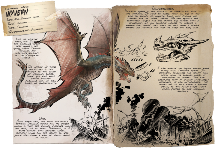 Wyvern - Dragon Ark Scorched Earth (800x532), Png Download