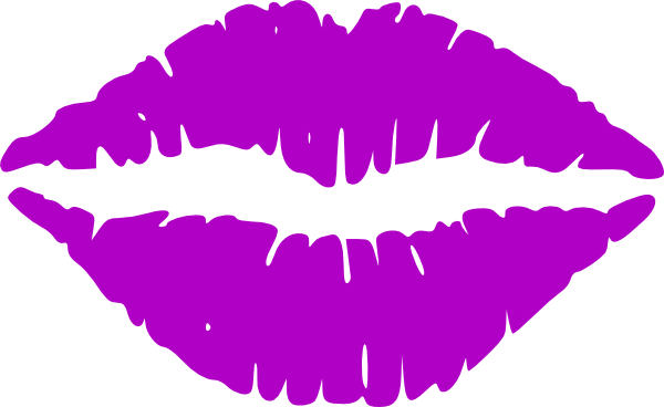 Lips Clipart Purple Lip - Personalised Hen Party Night Do Sash In Pink/birthday (600x368), Png Download