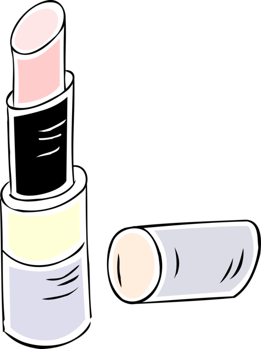 Vector Illustration Of Cosmetic Beauty Product Lipstick - Illustration (525x700), Png Download