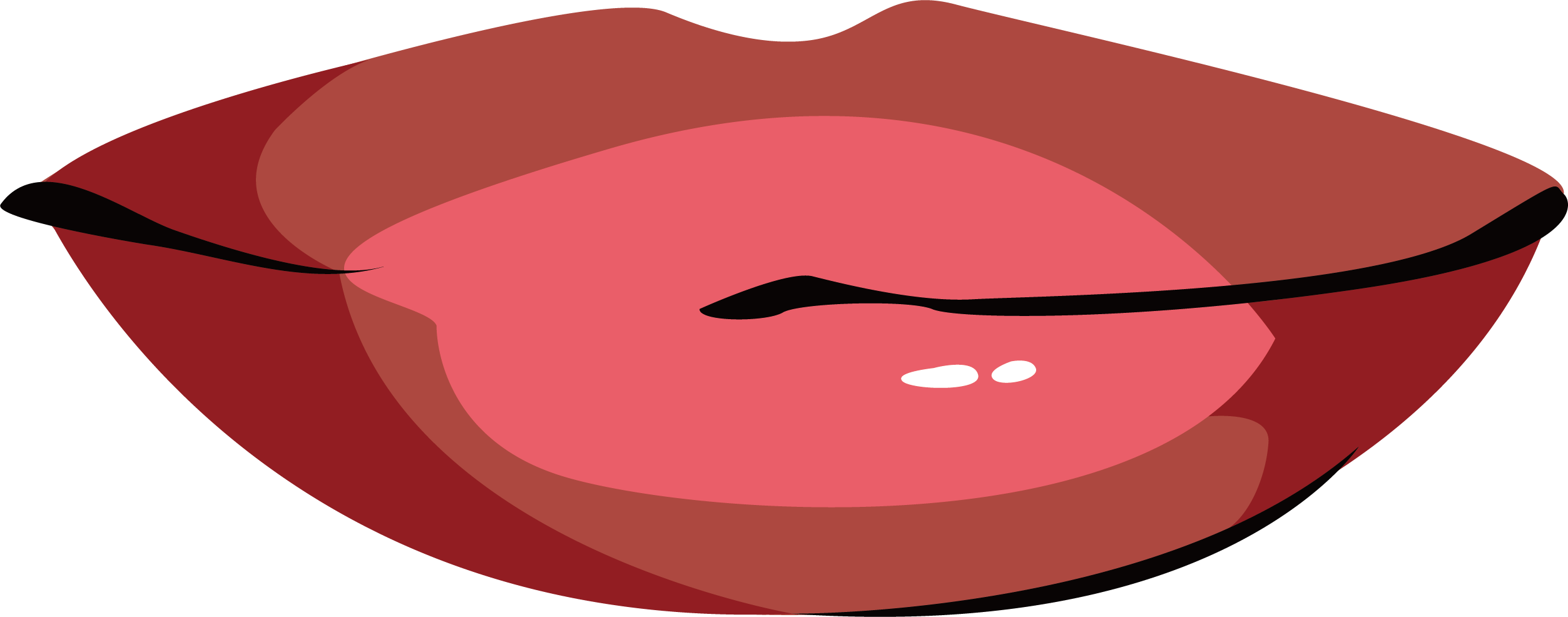 Lipstick Euclidean Vector - Vector Graphics (2506x986), Png Download