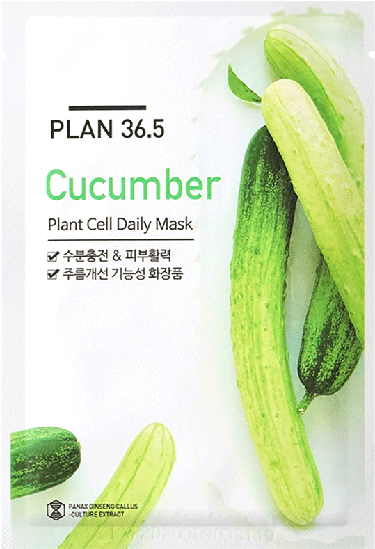 5 Cucumber Plant Cell Daily Mask - Plan 36.5 Cucumber Plant Cell Daily Mask All Skin Types (900x900), Png Download