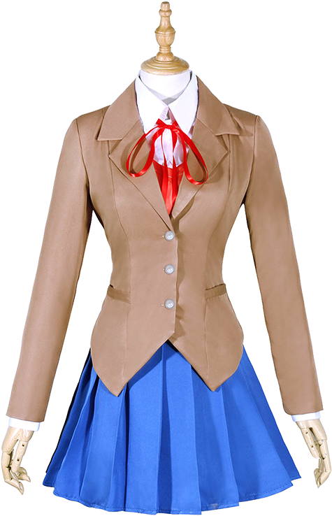Doki Literature Club Monika Cosplay Costumes - Doki Doki Literature Club Cosplay Costume (800x800), Png Download