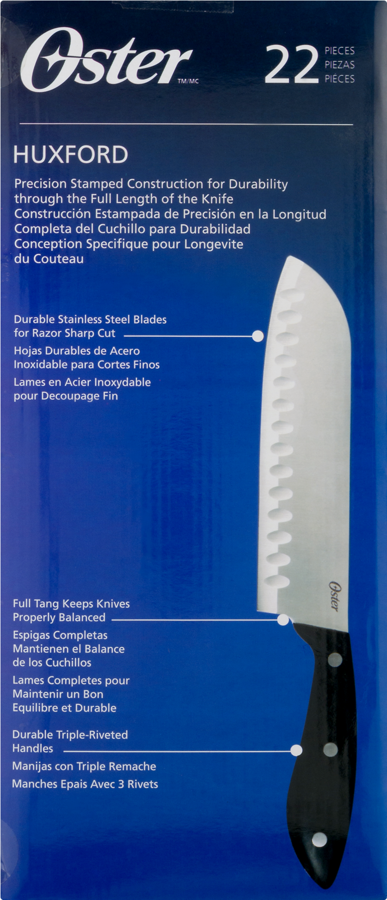 Oster Sherrington 22-piece Stainless Steel Cutlery (1800x1800), Png Download