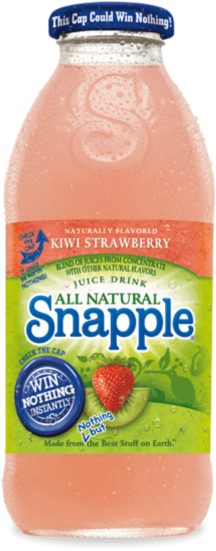 Snapple Kiwi-strawberry - Snapple Half 'n Half Iced Tea, Lemonade - 16 Fl Oz (285x800), Png Download
