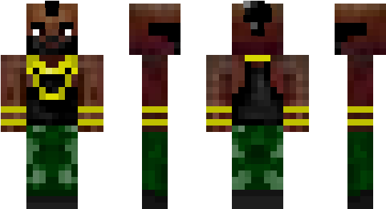 Minecraft Skin Meatwadsprite - Minecraft Skin Payday 2 (600x348), Png Download