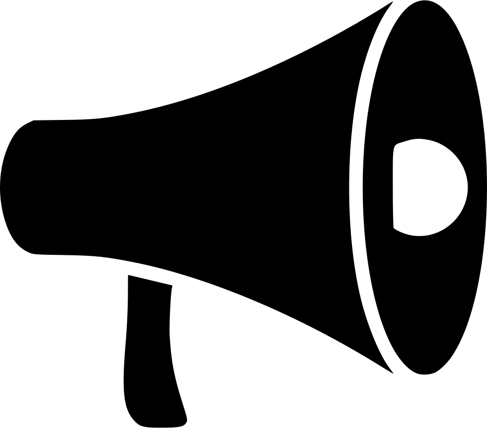 Megaphone Advertising Promote Comments - Megaphone Flat Icon (980x860), Png Download