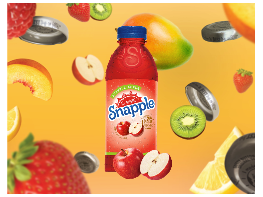 Ea A Aed Ebdb A Dfed Png 20oz Snapple Apple - Snapple Apple, 16 Fl Oz Glass Bottle (1024x1024), Png Download