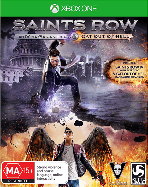 Saints Row Iv Re-elected Gat Out Of Hell - Saints Row Iv: Re-elected - Gat Out (600x600), Png Download