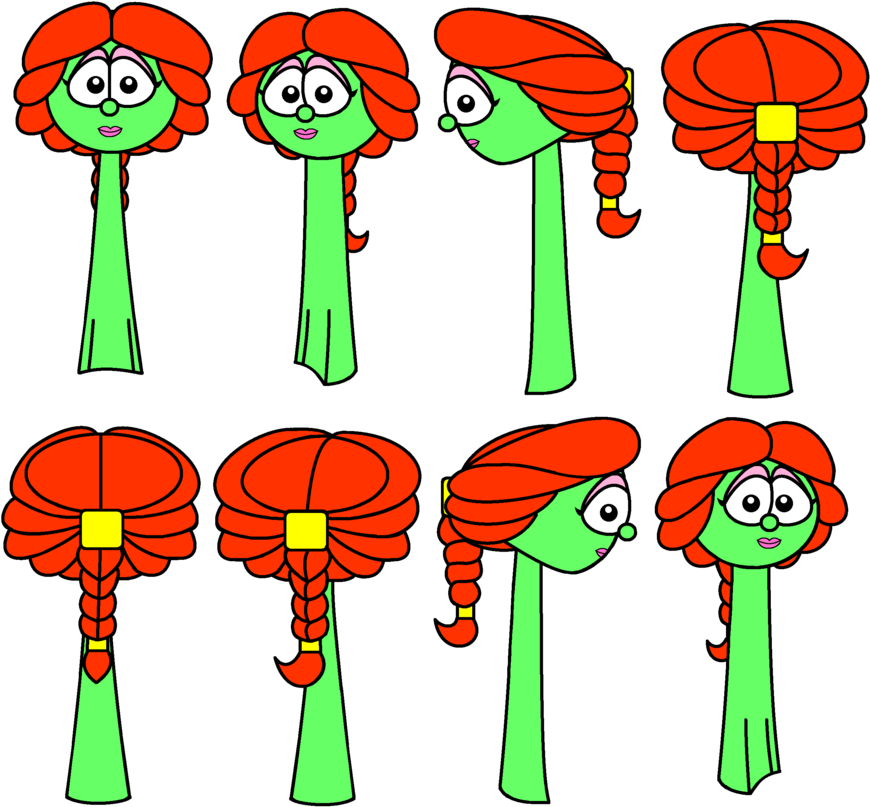More Like Petunia Rhubarb, From Veggie-tales By - Veggietales Petunia Naked (900x853), Png Download