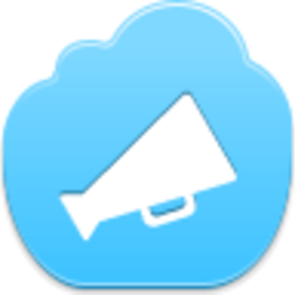 Advertising Icon Png Blue (600x600), Png Download