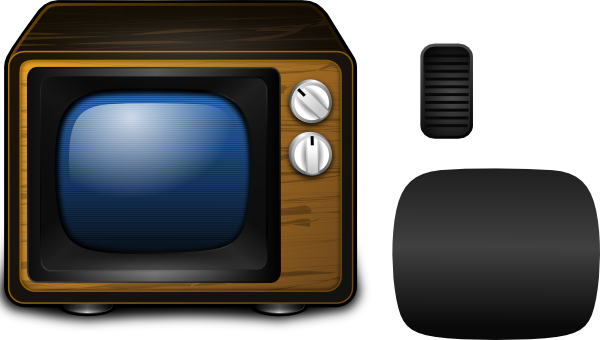Tv Clip Art (600x340), Png Download