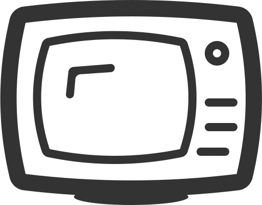 Old Tv Set Flat Icons - Icon Tv Show Png (513x400), Png Download