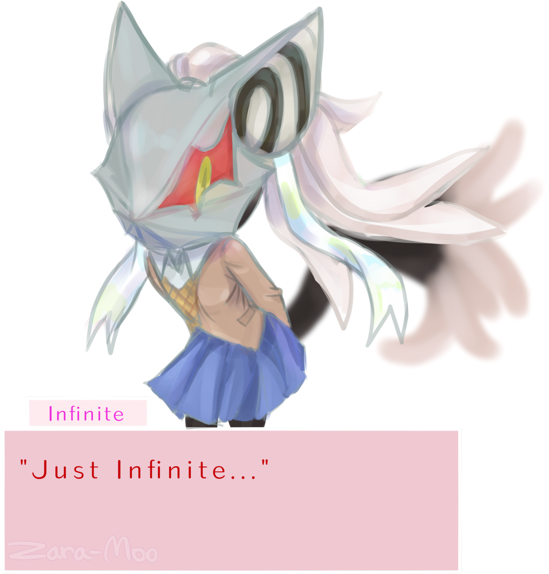 Infinite "just Infinite" Sonic Forces Command & Conquer - Sonic Monika (1280x1460), Png Download