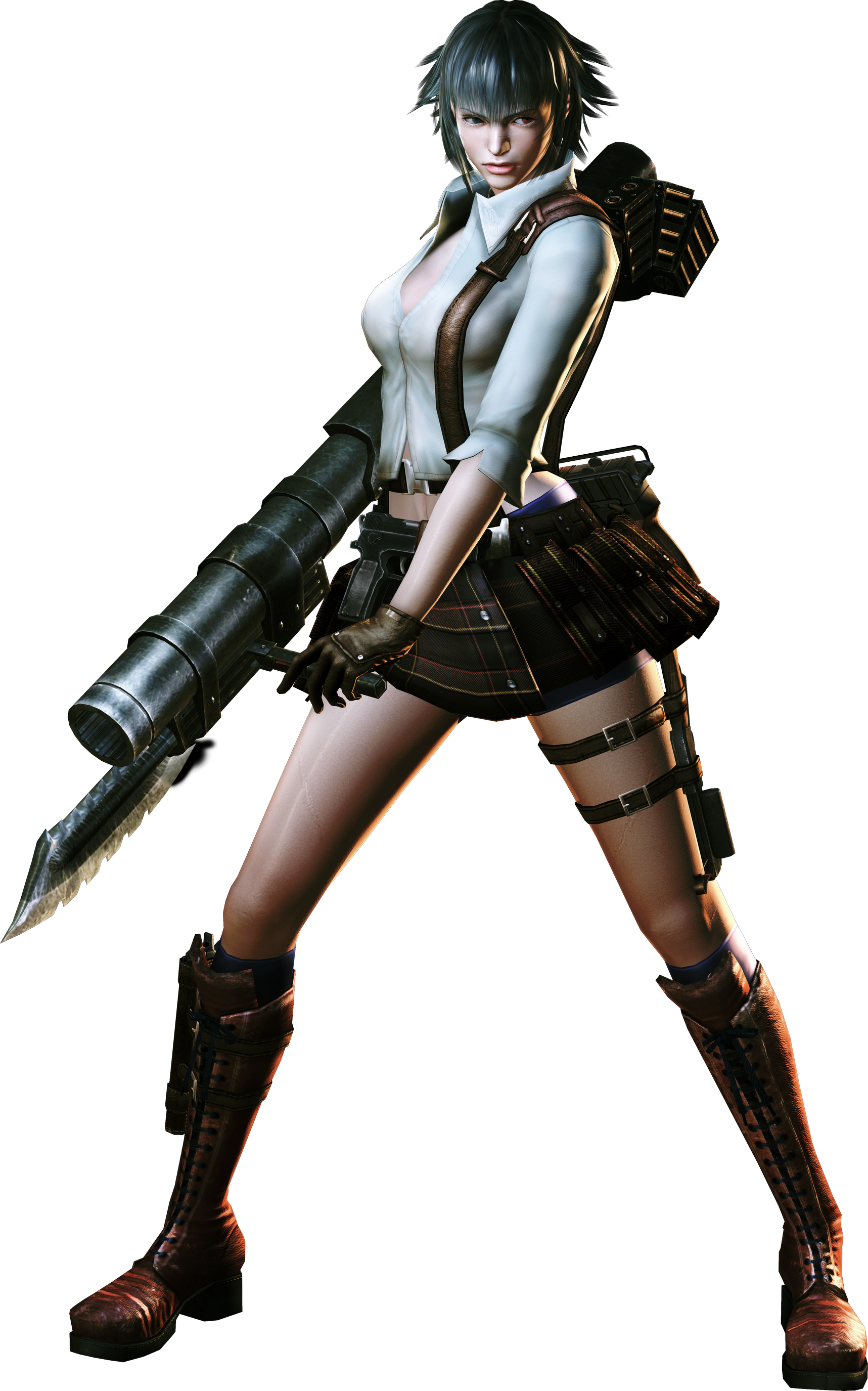 Devil May Cry Png Free Download - Devil May Cry Lady (1717x2750), Png Download