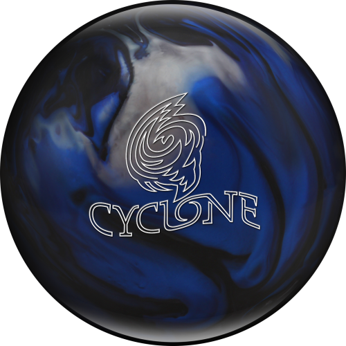 Cyclone - Black/blue/silver - Cyclone Bowling Ball (500x500), Png Download