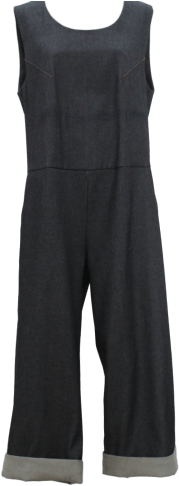 Shirl Overalls Denim - Overall (370x493), Png Download