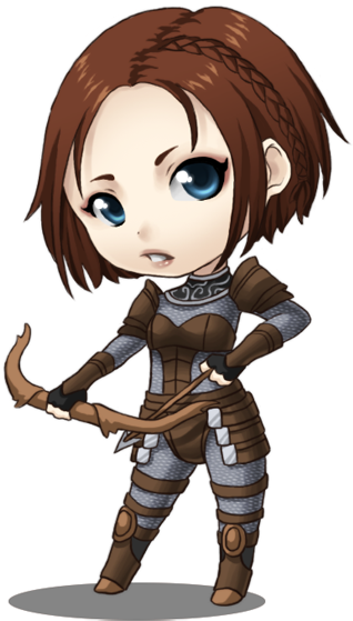 Dragon Age Origins - Dragon Age Leliana Chibi (346x600), Png Download