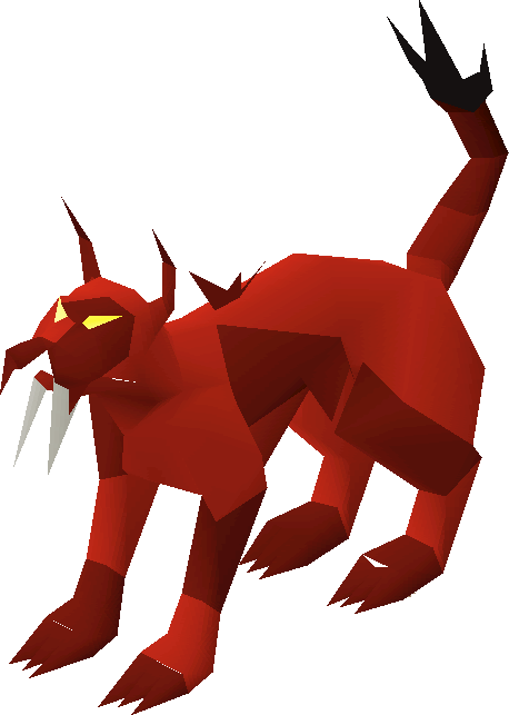 Wily Hellcat Pet - Hellcat Runescape (458x643), Png Download