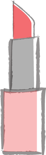 Drawn Lipstick Transparent - Lipstick (500x500), Png Download