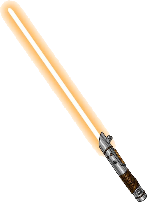 Red Lightsaber Png Orange Lightsab - Orange Lightsaber (494x677), Png Download