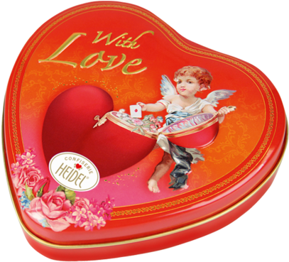 Fancy Heart “for You“ - Vollmilchschokolade-herzen In Dose Schmuckherz Für (550x550), Png Download