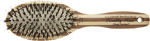 Olivia Garden Healthy Hair Eco Friendly Bamboo Brush - Olivia Garden Ionic Combo (720x240), Png Download