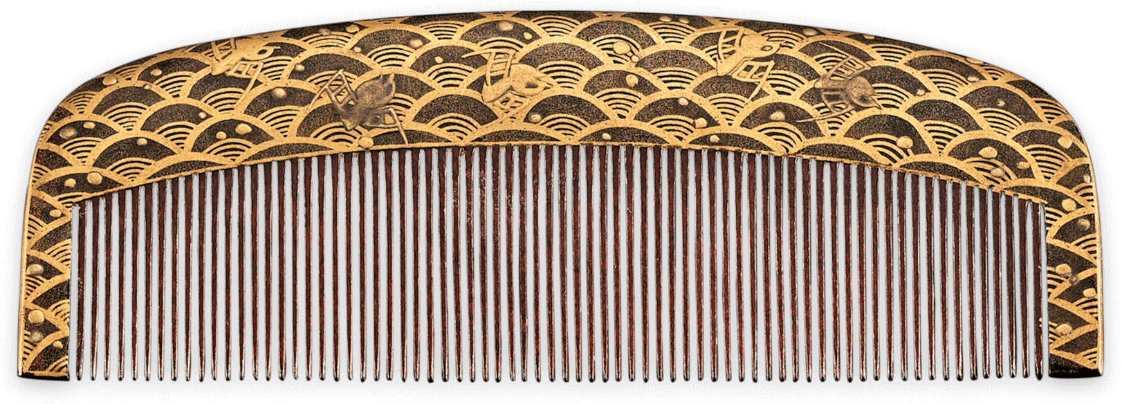 Japanese Tortoiseshell Kushi Hair Comb - Comb (1750x1750), Png Download