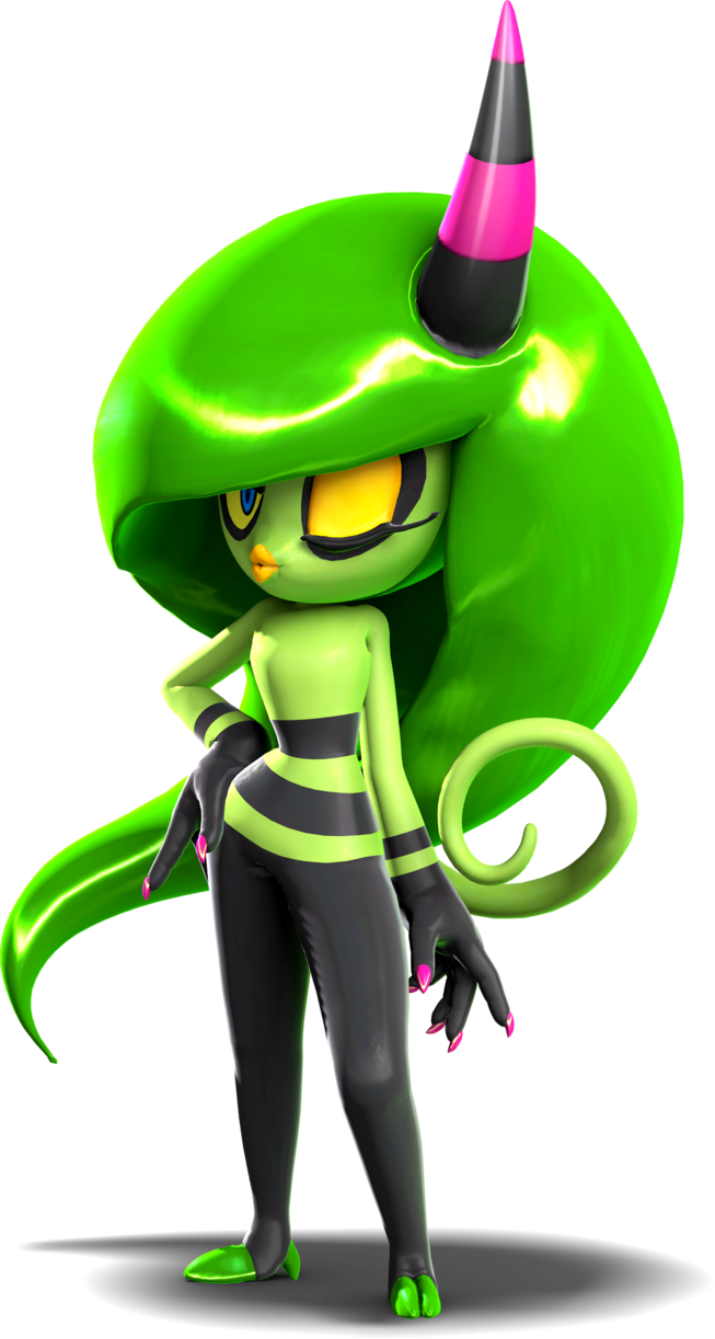 [blender] Zeena 3d Render By Maxigamer - Sonic Lost World Zeena Model (653x1222), Png Download