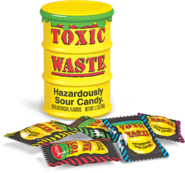 Its Flagship Product, Toxic Waste® Hazardously Sour - Toxic Waste Candy (370x346), Png Download