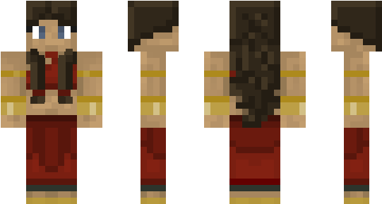 Minecraft Skin Katara - Minecraft Steve 8 Bit (600x348), Png Download