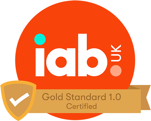 Facebook And Instagram Have Been Certified For The - Iab Gold Standard (600x485), Png Download
