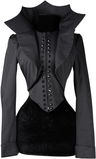 Black Evil Queen Jacket - Leather Jacket (555x555), Png Download