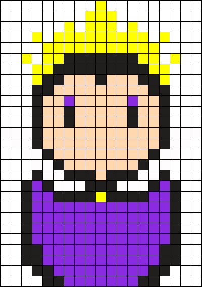 Evil Queen Perler Bead Pattern / Bead Sprite - Pixel Art Ferrari Logo (400x568), Png Download