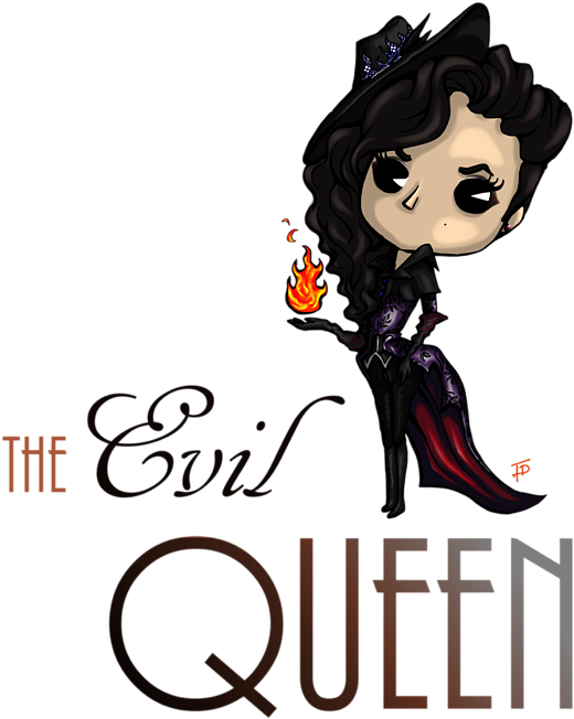 Bleed Area May Not Be Visible - Ouat Evil Queen Chibi Drawings (572x700), Png Download