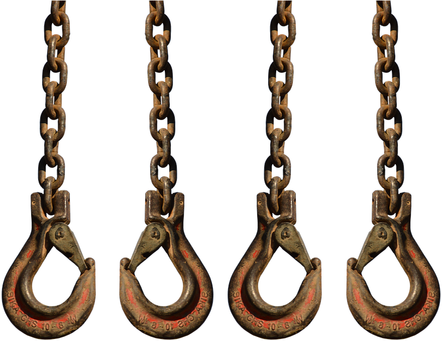 Loads, Chains, Crane, Hanger, Hook, Raise, Weight - Crane (960x712), Png Download