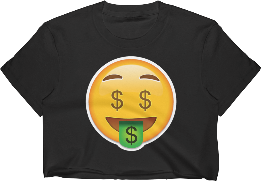Emoji Crop Top T Shirt - Zazzle Geld-gesicht - Emoji Spiral Notizblock (1000x1000), Png Download
