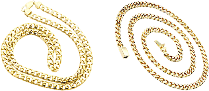 Quadcopter Reviews Best Miami Cuban Link Chains - 22 Inch 14k Gold Chain Cuban Necklace Men 9mm Miami (800x325), Png Download