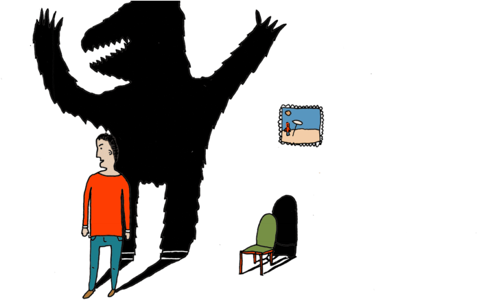 Me And My Shadow - Illustration (770x440), Png Download