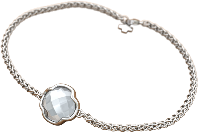 The Kindred Bracelet Blends Texture And Dimension To - Stone + Alloy Kindred Bracelet (800x800), Png Download
