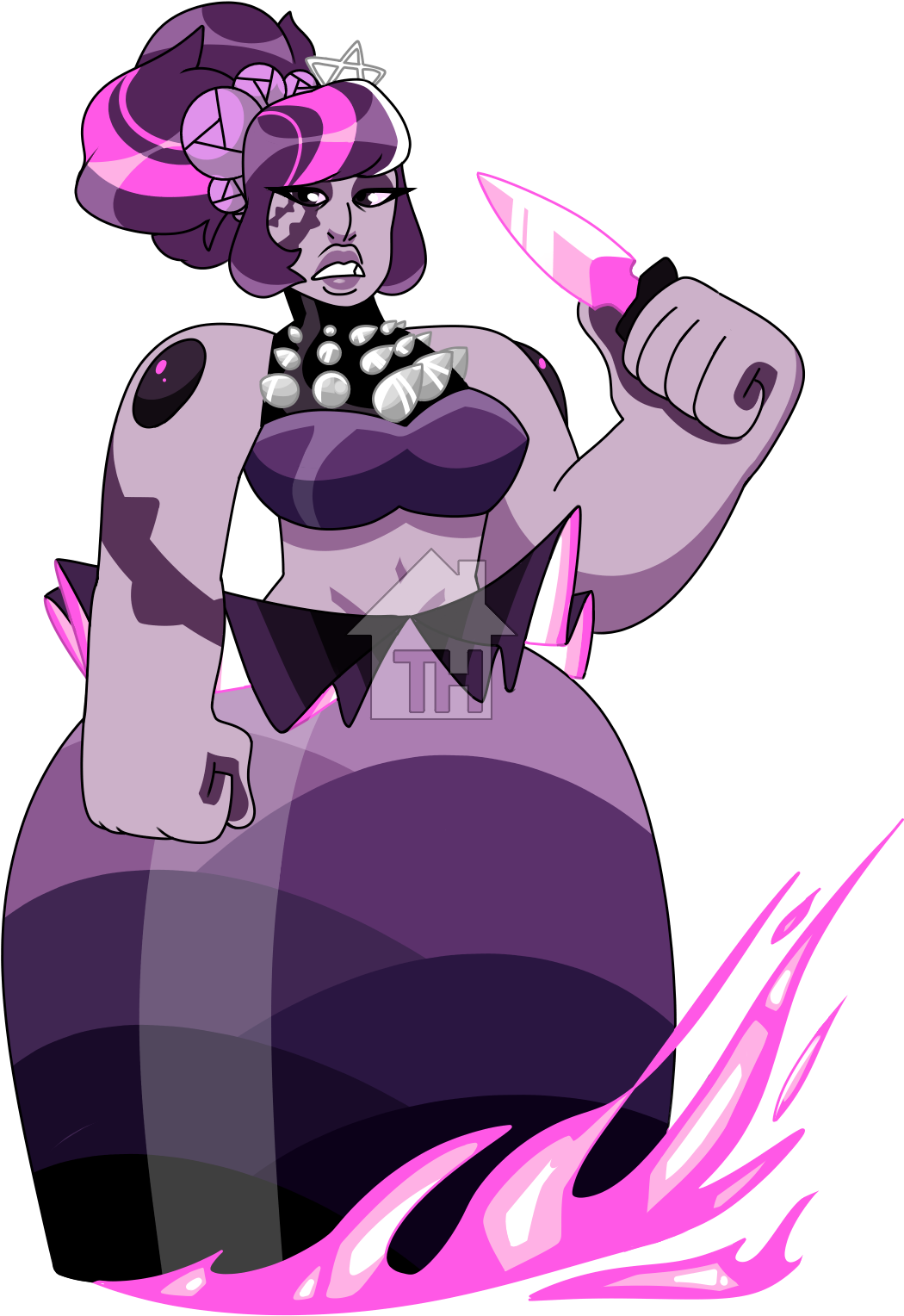 Gothic Rose Hackmanite's Gallery - Cartoon (1258x1615), Png Download