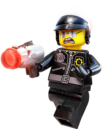 Lego Dimensions Fun Pack: Lego Movie Bad Cop (485x436), Png Download