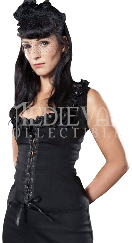 Gothic Rose Trim Top - Lost Legends Sophia Rose Steampunk Top (850x850), Png Download
