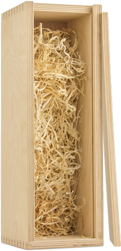 Single Bottle Pine Box For Wine - Wine Wood Box (425x600), Png Download